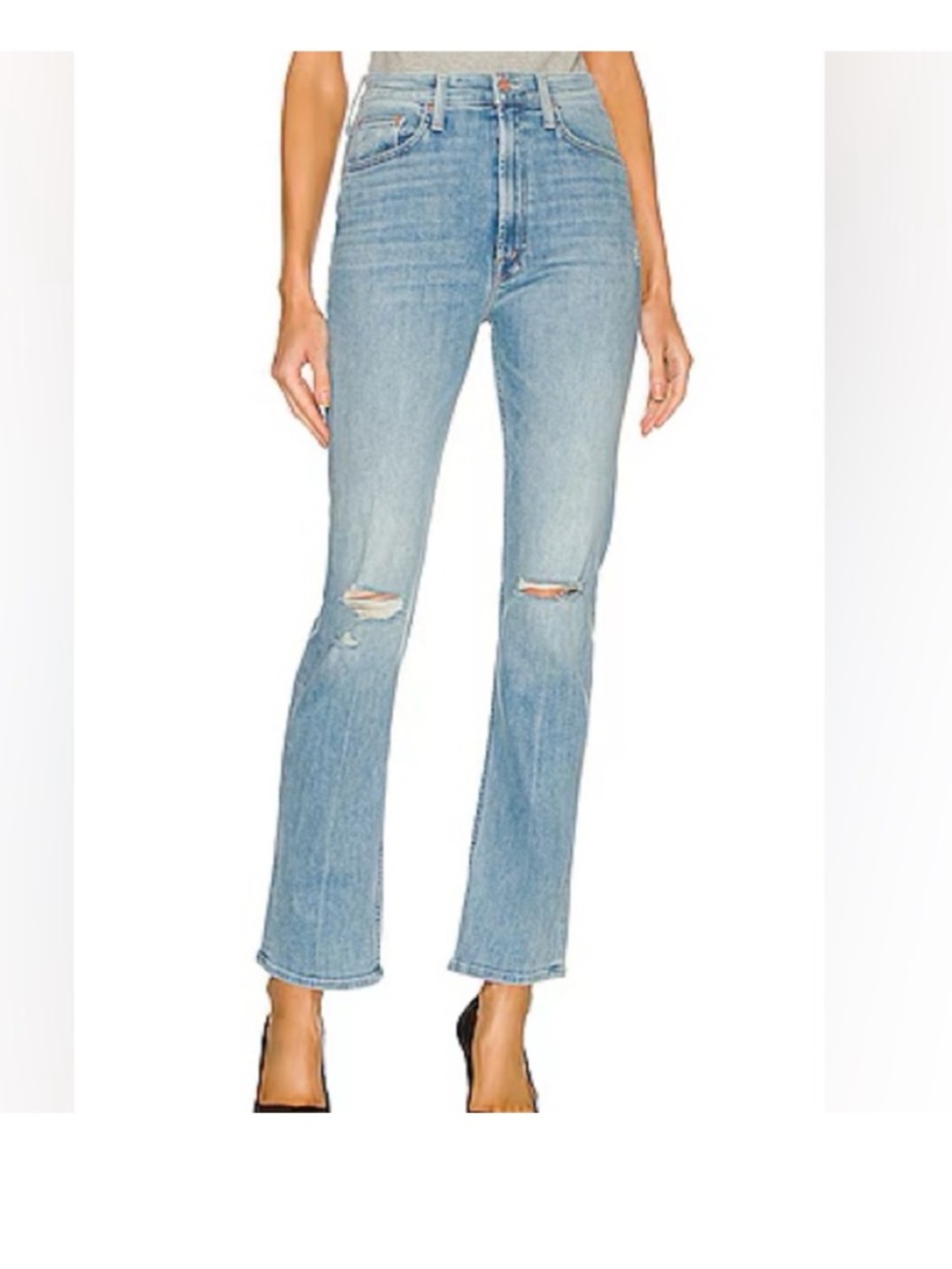 MOTHER High Rise Rider Skimp in “Dreamer” Medium Light Wash 26